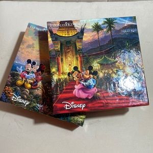 Disney Thomas Kincade Mickey Minnie Puzzle Bundle